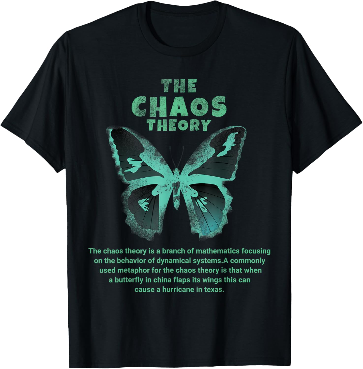 The Chaos Theory Butterfly Cyclone T-Shirt - T-Shirt | Black