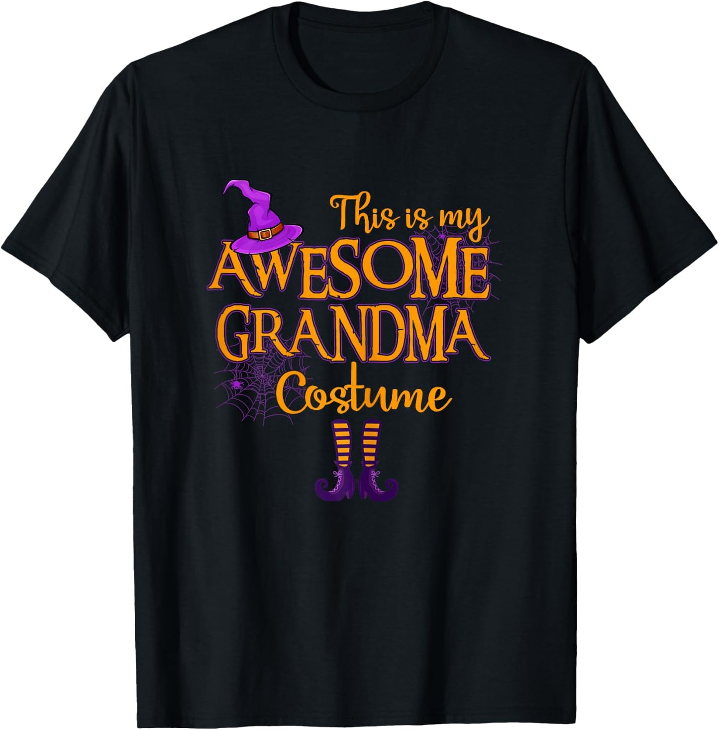 Grandma Costume Gift - This is My Awesome Grandma Costume T-Shirt - T-Shirt | Black