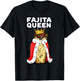 Fajita Queen Spicy Tex Mex Food Lover Funny Fiesta T-Shirt - T-Shirt | Black