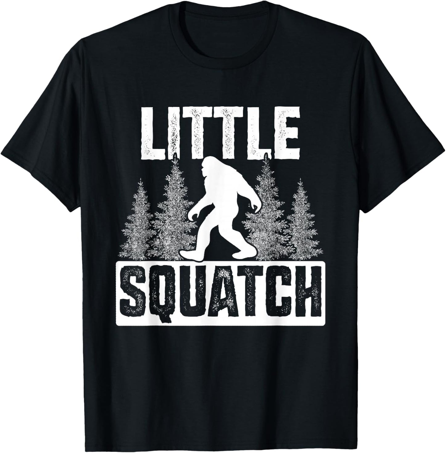Squatchy Matching Family Bigfoot Shirts Little Squatch T-Shirt - T-Shirt | Black