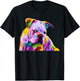 English British Bulldog Pop Art Portrait for Dog Owners T-Shirt - T-Shirt | Black
