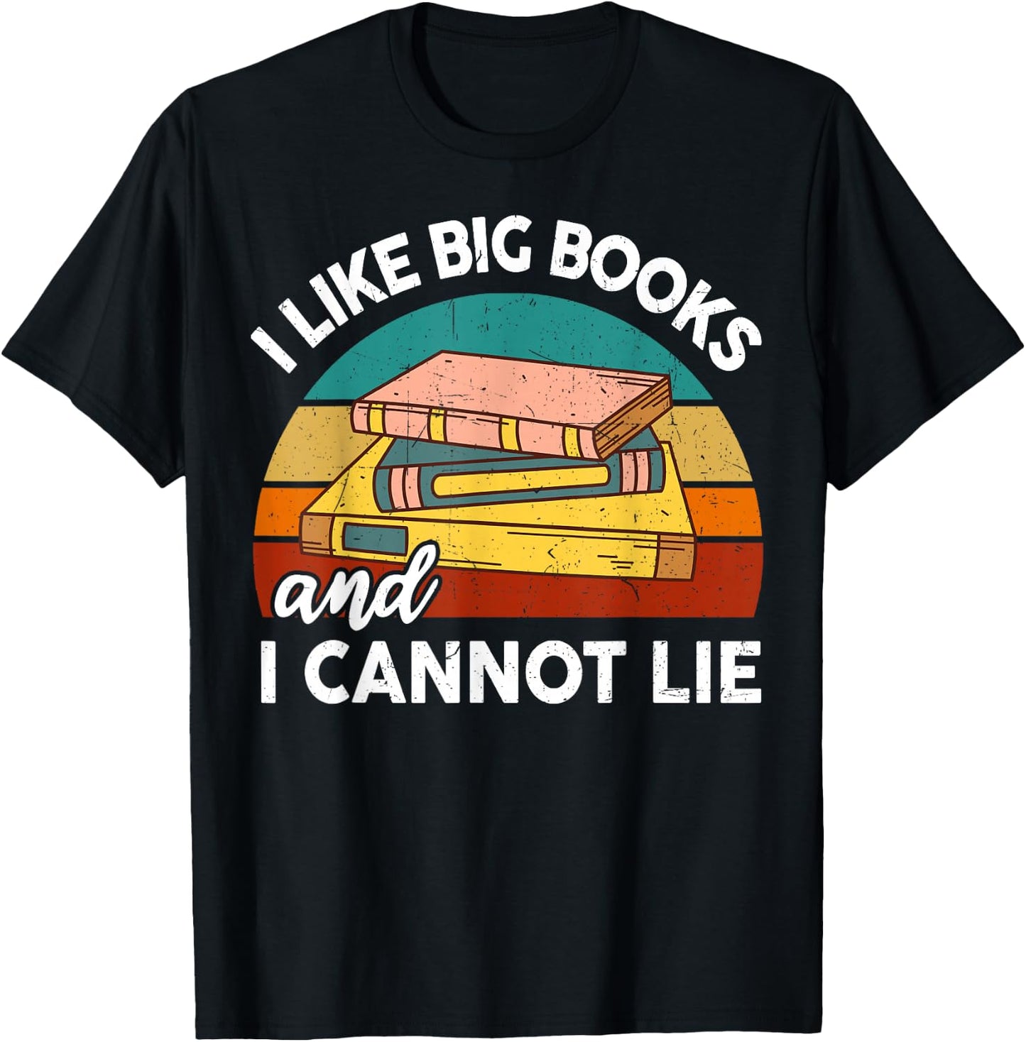 Funny I Like Big Book Cant Lie Nerd School Librarian Teacher Women Kids T-Shirt - T-Shirt | Black