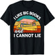 Funny I Like Big Book Cant Lie Nerd School Librarian Teacher Women Kids T-Shirt - T-Shirt | Black