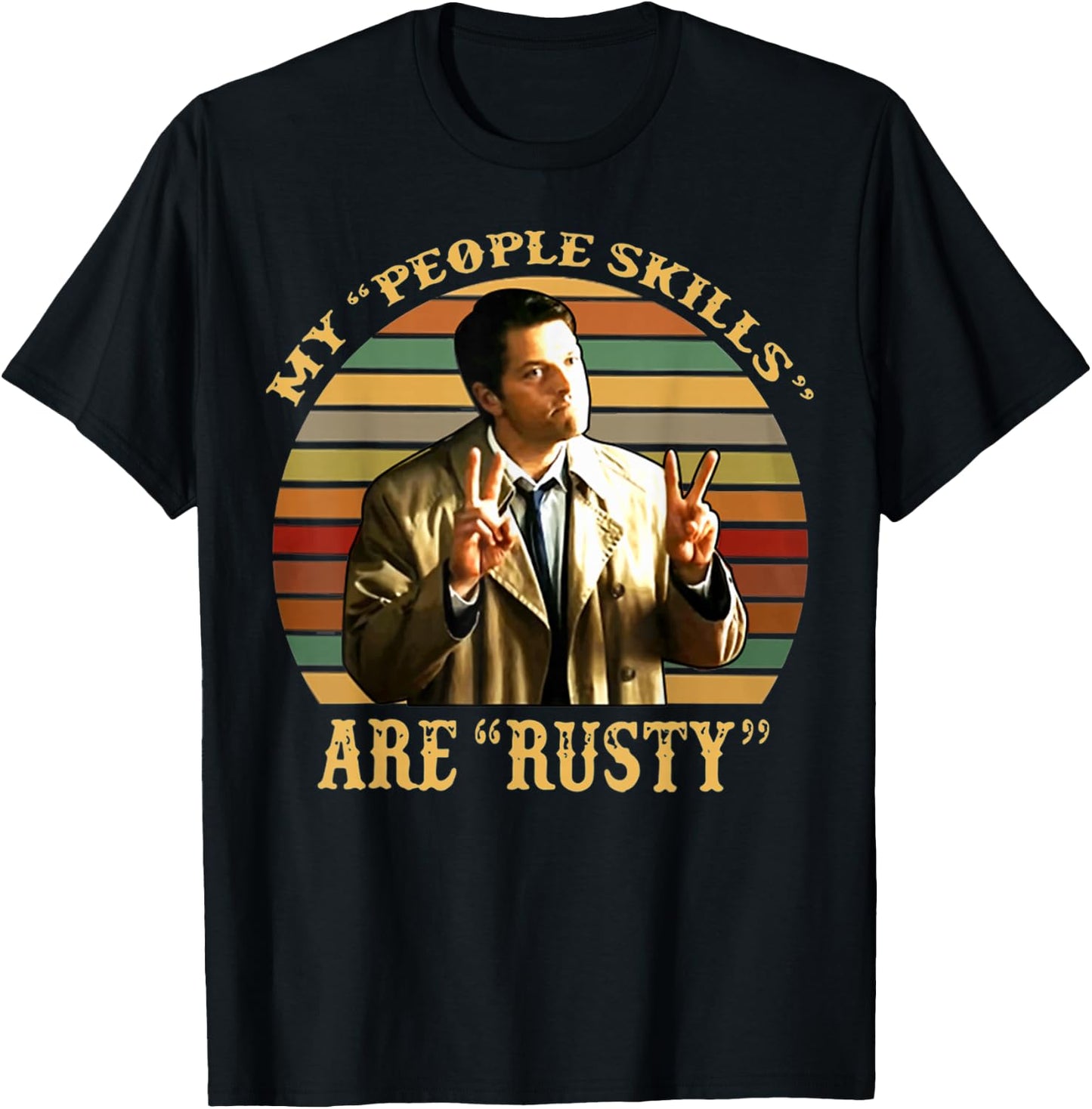 My People Skills are Rusty Vintage T-Shirt - T-Shirt | Black
