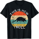 Armadillo This Is How I Roll Retro Vintage Sunset Wildlife T-Shirt - T-Shirt | Black