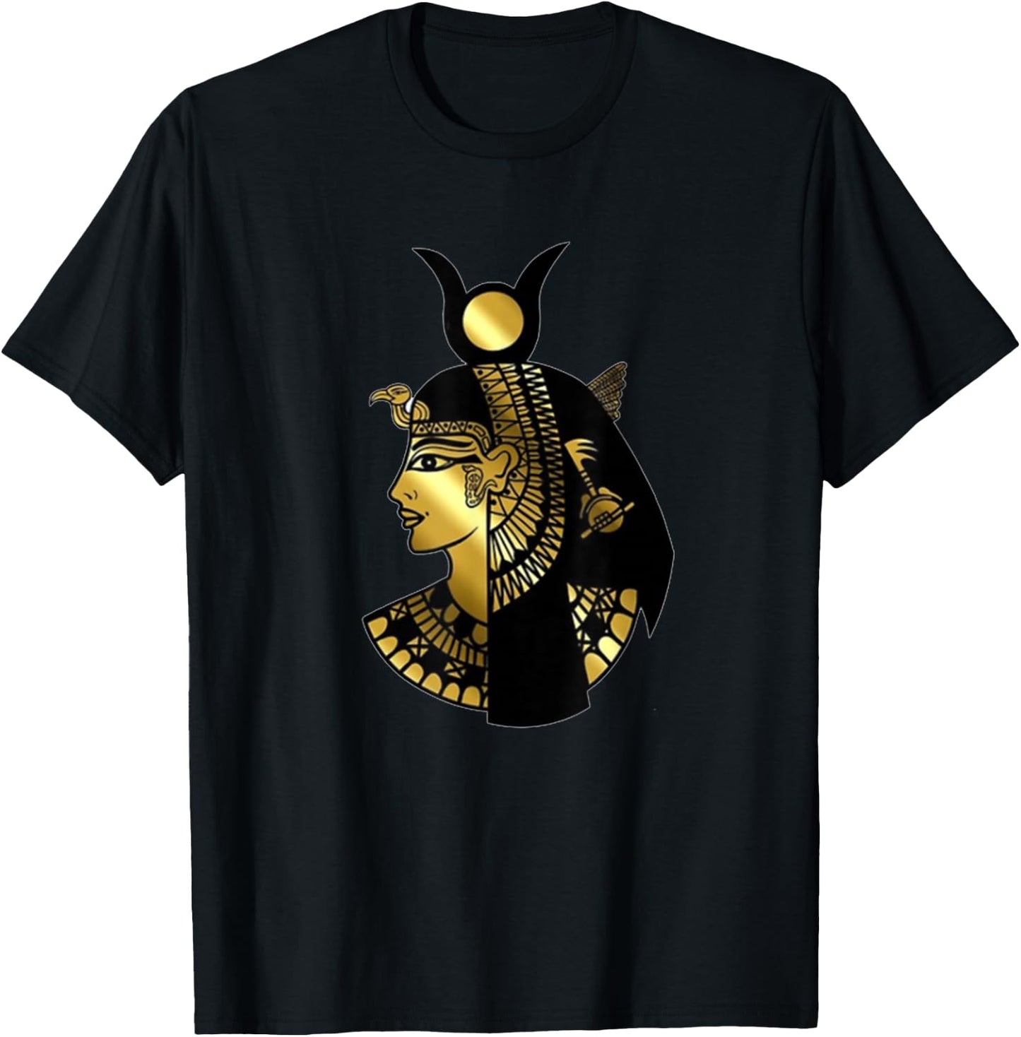 Ancient Egyptian mythology Hathor o ISis Goddess T-Shirt - T-Shirt | Black