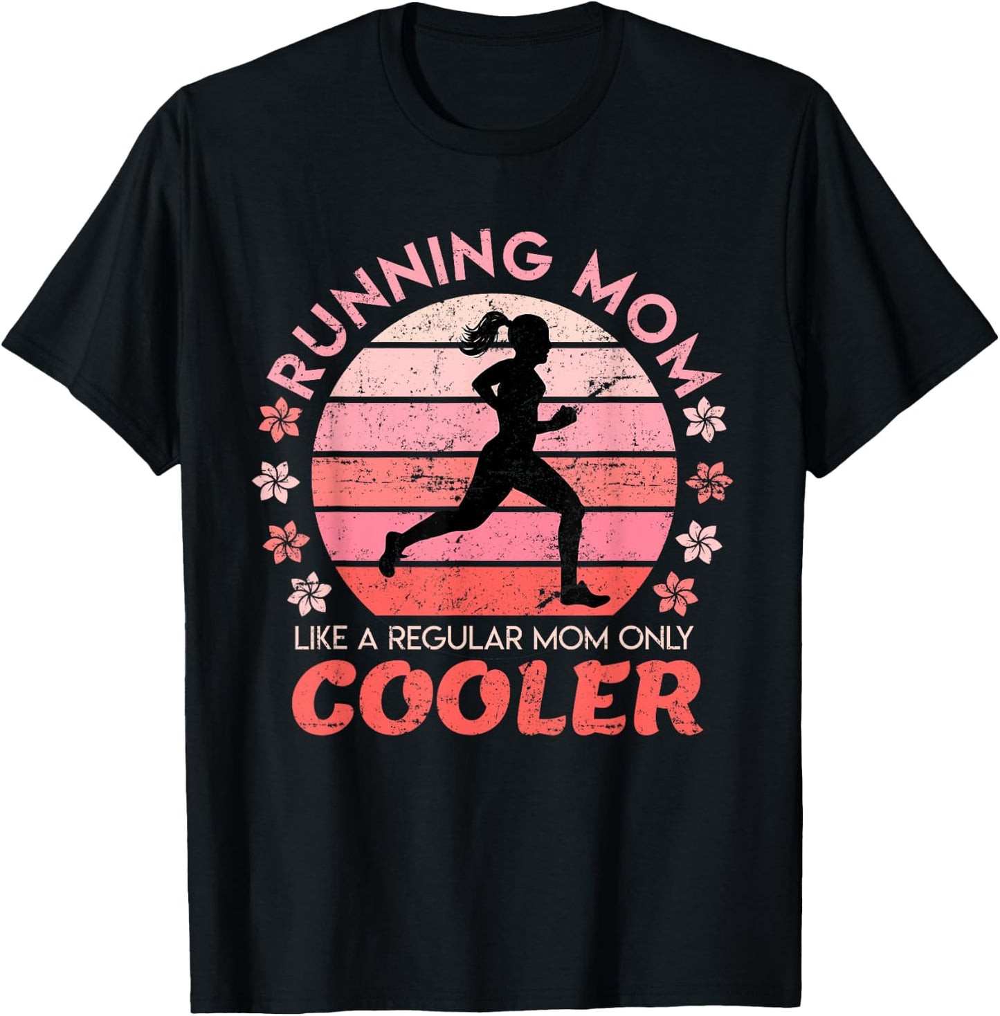Running Mom Mother Ladies Marathon Run Half marathon T-Shirt - T-Shirt | Black