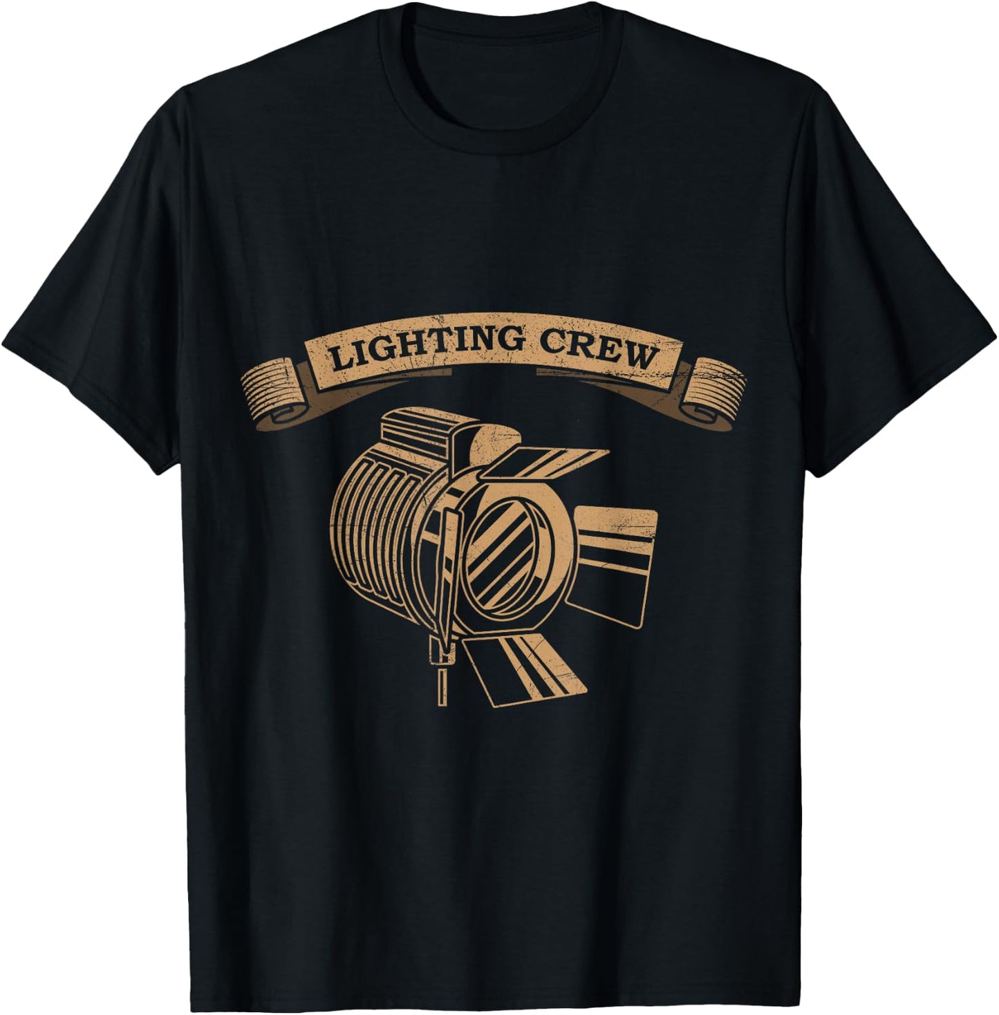 FILM LIGHTING CREW Theatre Lighting Technician Stage T-Shirt - T-Shirt | Black