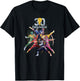 Power Rangers 30th Anniversary Mighty Morphin Vintage Poster Small T-Shirt - T-Shirt | Black