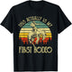This Actually Is My First Rodeo Vintage Cowboy Horse Ride T-Shirt - T-Shirt | Black