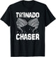 Twinado Chaser Funny Mom Dad Twin Parents T-Shirt - T-Shirt | Black