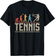 Tennis Player Evolution of Man Vintage Tennis Lover T-Shirt - T-Shirt | Black