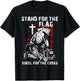 I Stand for the Flag and Kneel for the Cross Shirt USA Flag T-Shirt - T-Shirt | Black