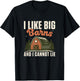I Like Big Barns and I Cannot Lie Funny Farmer Agriculturist T-Shirt - T-Shirt | Black