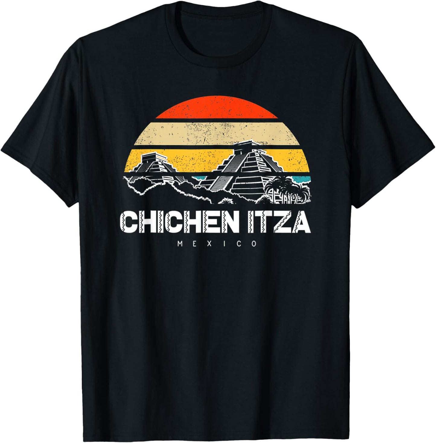 Chichen Itza Mexico Vacation T-Shirt - T-Shirt | Black
