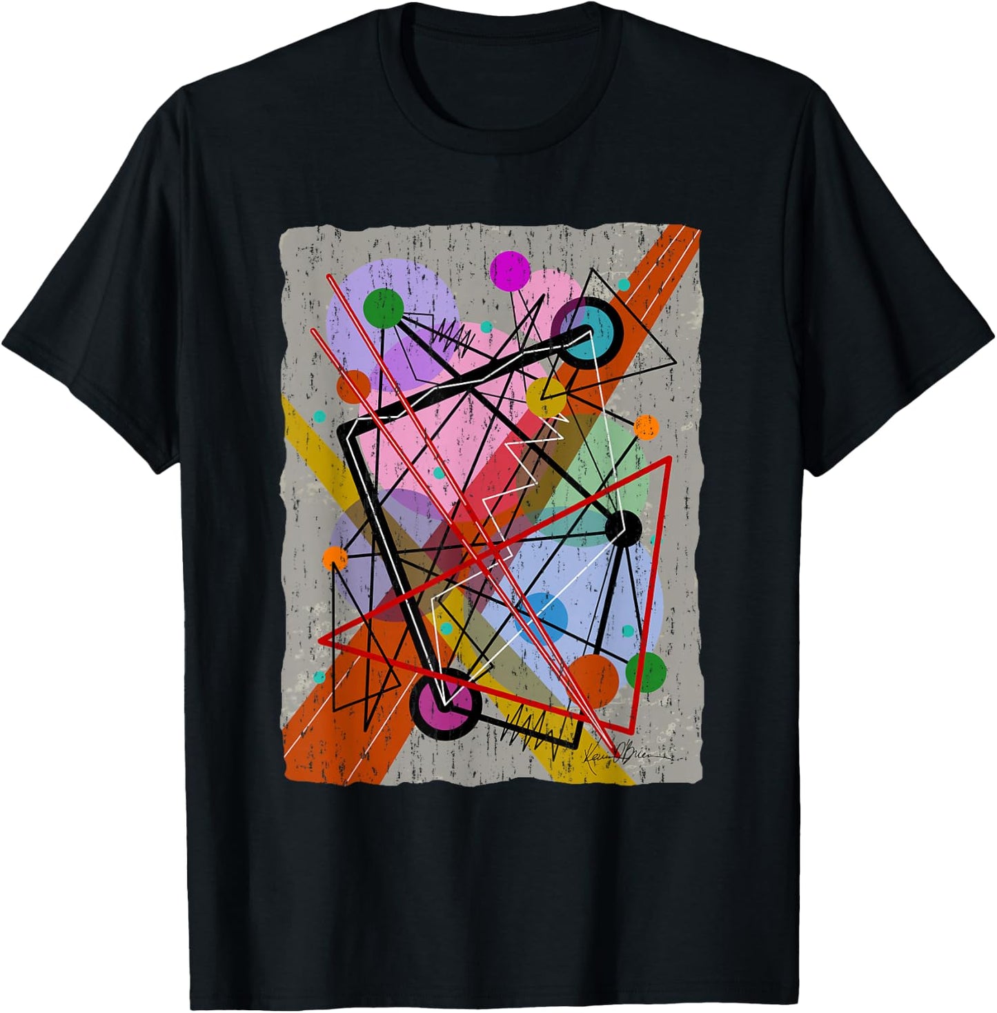Original Art Shirts Style by Kandinsky Mid Century Bauhaus T-Shirt - T-Shirt | Black