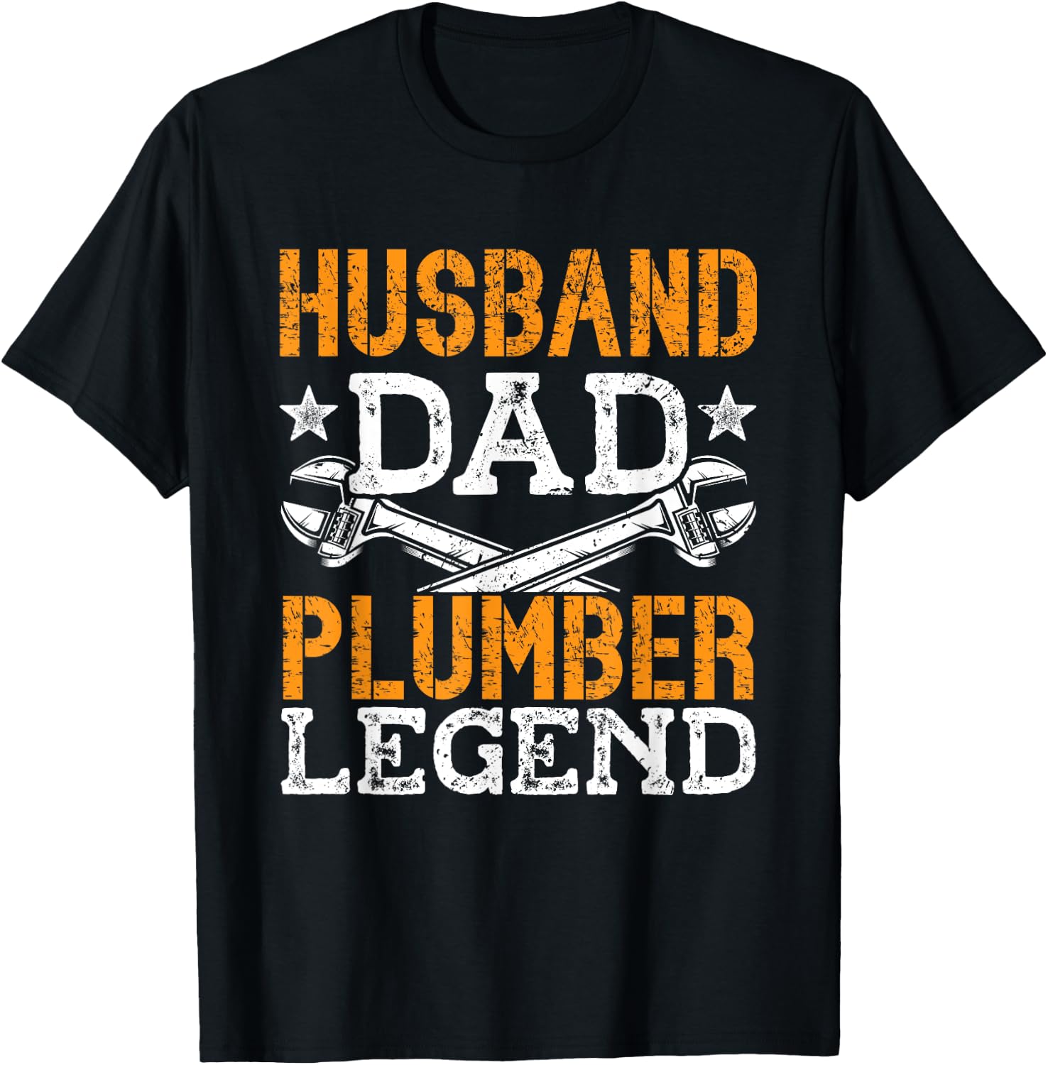 Husband Dad Legend Plumber T-Shirt - T-Shirt | Black
