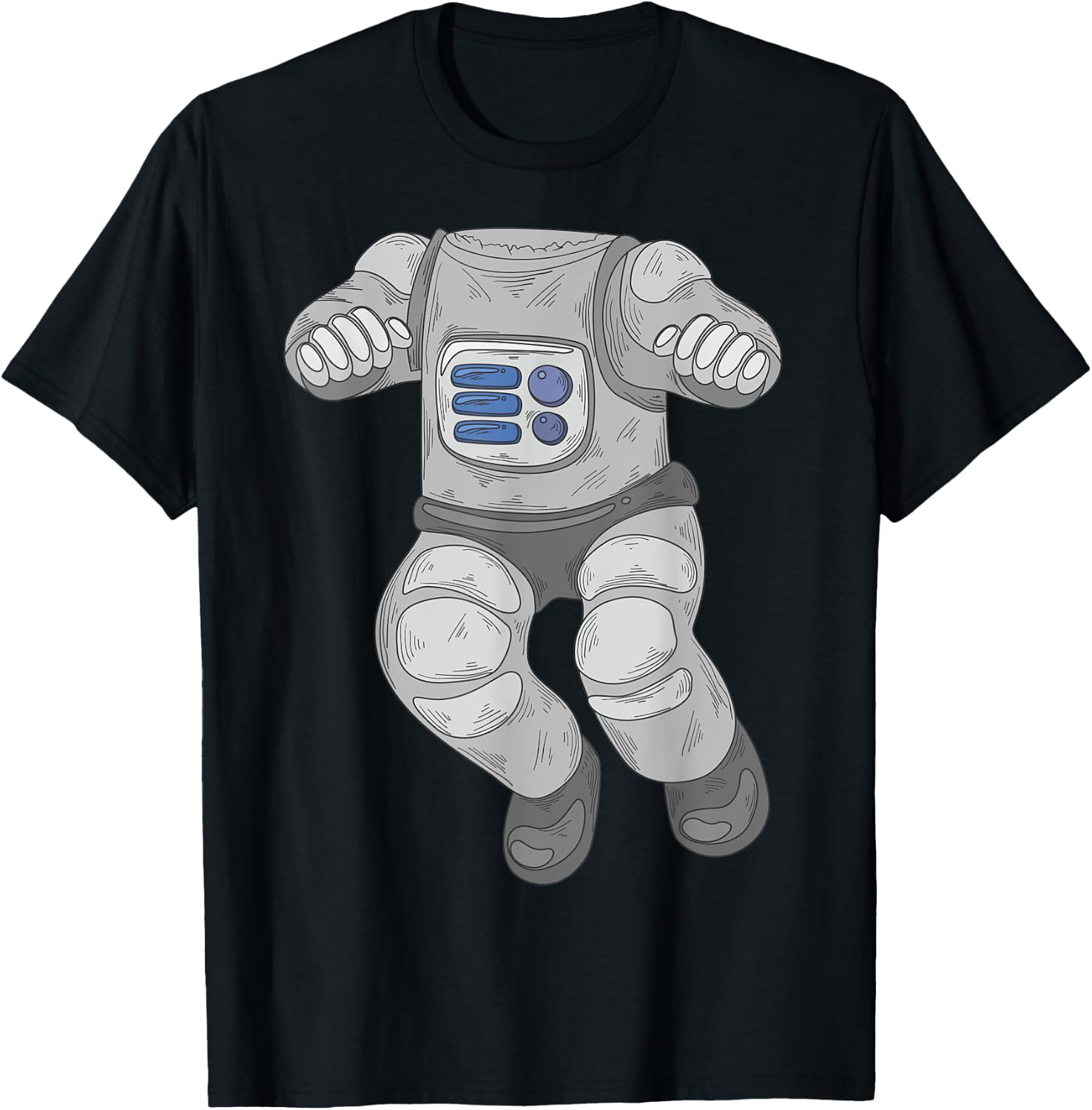 Cool Funny Astronaut Halloween Costume Shirt Spaceman Gift T-Shirt - T-Shirt | Black