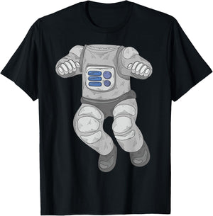 Cool Funny Astronaut Halloween Costume Shirt Spaceman Gift T-Shirt - T-Shirt | Black
