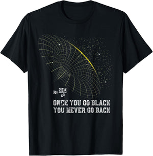 Funny Black Hole Physicist Gift Physics T-Shirt - T-Shirt | Black