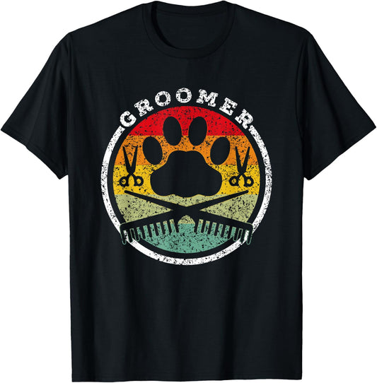 Pet Groomer Dog Groomer Dog Groomer Dog T-Shirt - T-Shirt | Black