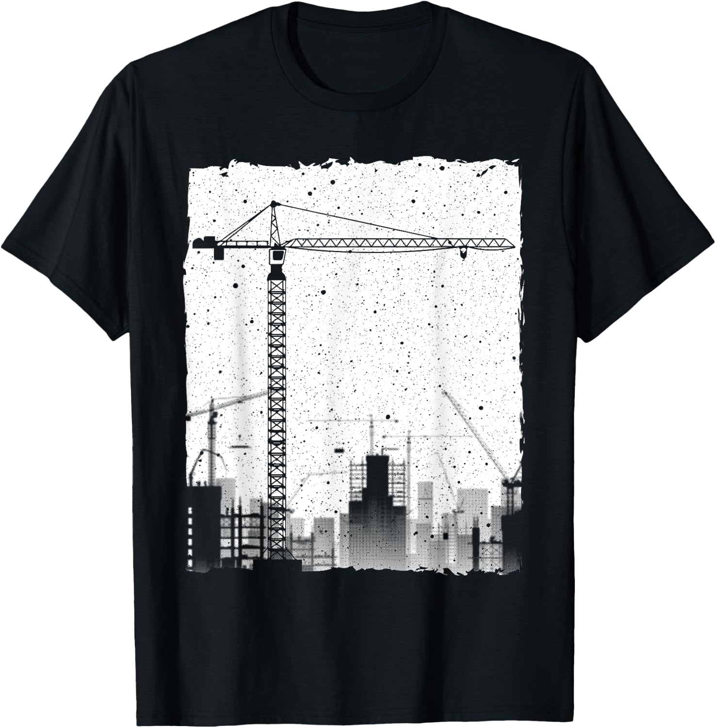 Best Tower Crane Design Women Tower Crane Operator T-Shirt - T-Shirt | Black