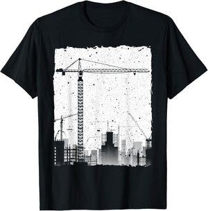 Best Tower Crane Design Women Tower Crane Operator T-Shirt - T-Shirt | Black