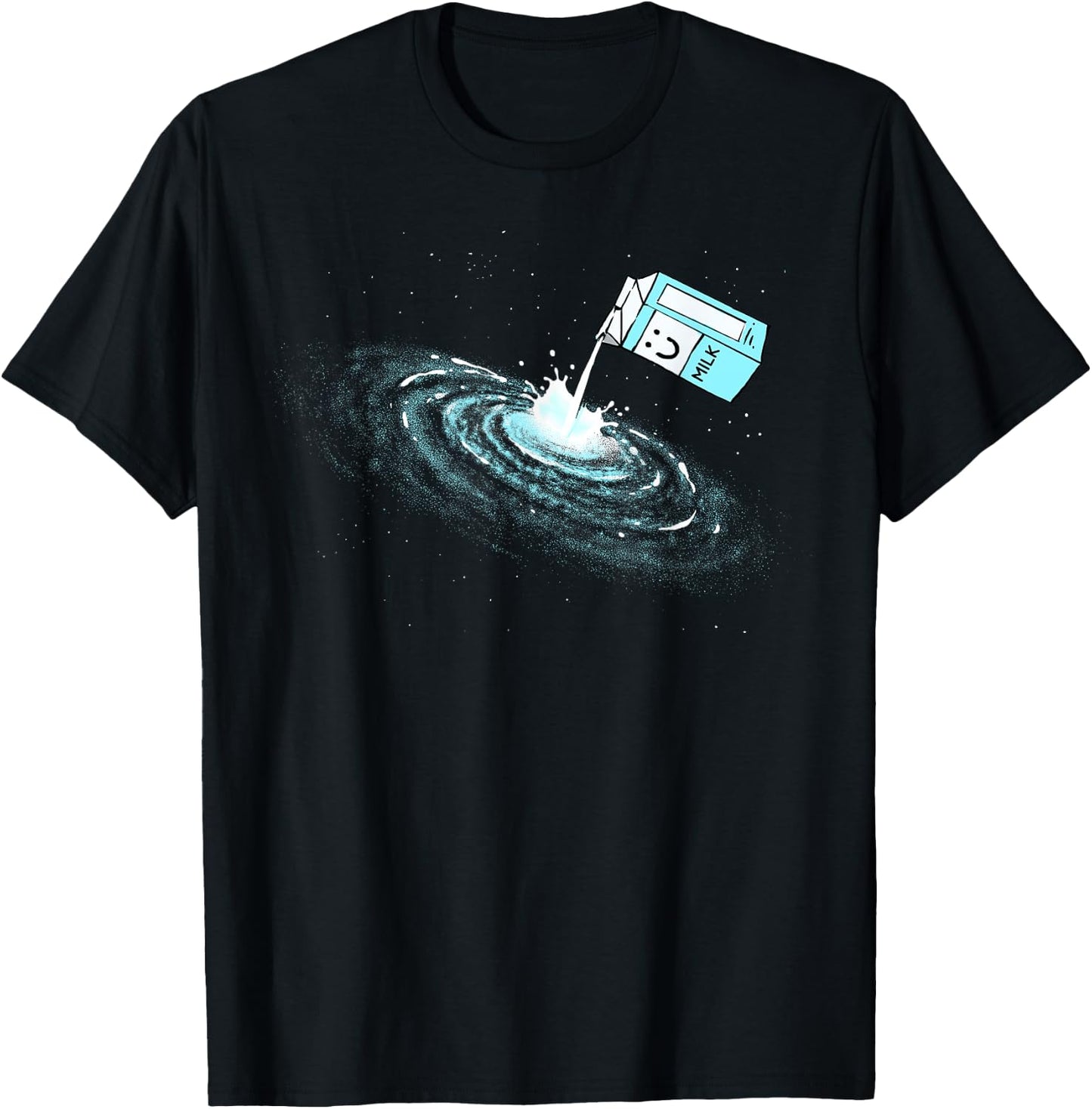 Milky Way Galaxy Shirt Pun Astronomy Space Lovers Astronaut T-Shirt - T-Shirt | Black