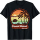 Vintage Topsail Island North Carolina NC Souvenirs Retro 80s T-Shirt - T-Shirt | Black