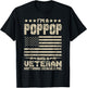 I'm a Poppop and a Veteran Nothing Scares Me Proud US Army T-Shirt - T-Shirt | Black