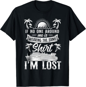 Cruise Ship Vacation Friends Buddies Family Vintage If No T-Shirt - T-Shirt | Black