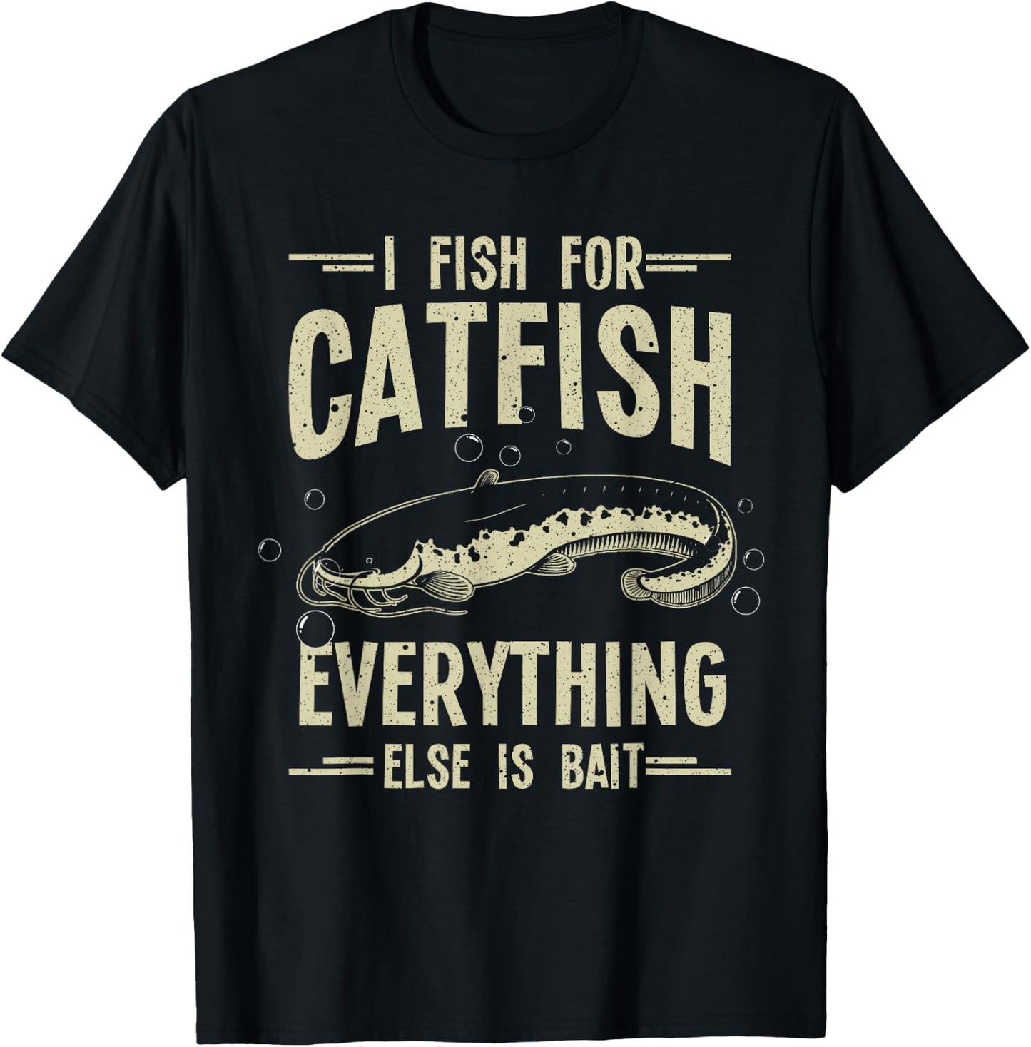 Funny Catfishing Design Women Catfish Fishing Hunter T-Shirt - T-Shirt | Black