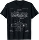Wright Brothers Airplane Blueprint Wright Flyer T-Shirt - T-Shirt | Black
