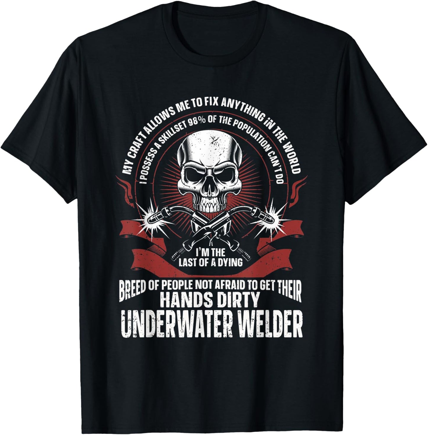 Underwater Welder Welding T-Shirt - T-Shirt | Black
