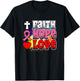 Faith Hope Love Design T-Shirt - T-Shirt | Black