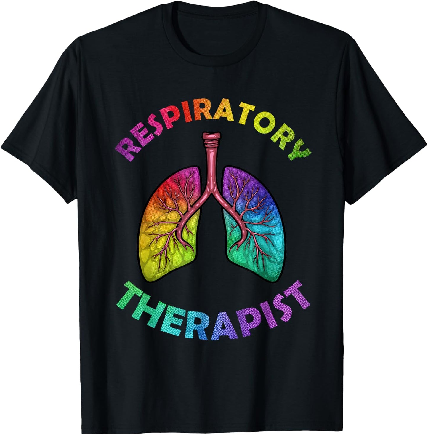 Cool Respiratory Therapy Women Care Lung Doctor RT T-Shirt - T-Shirt | Black