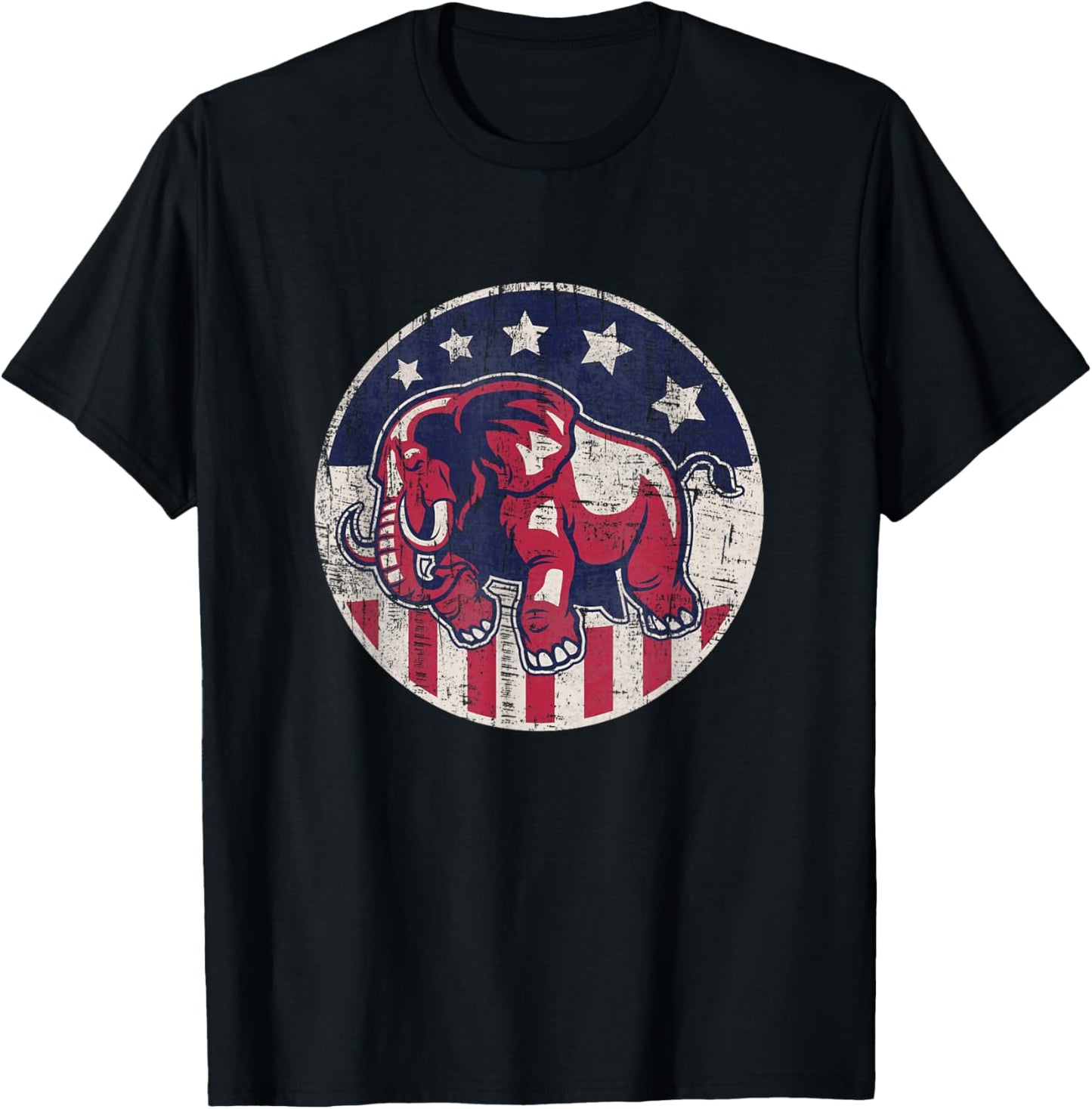 Election 2020 Vintage Republican Elephant T-Shirt - T-Shirt | Black