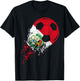 Peru Soccer Peruvian Flag Pride Soccer Player , Black T-Shirt - T-Shirt | Black