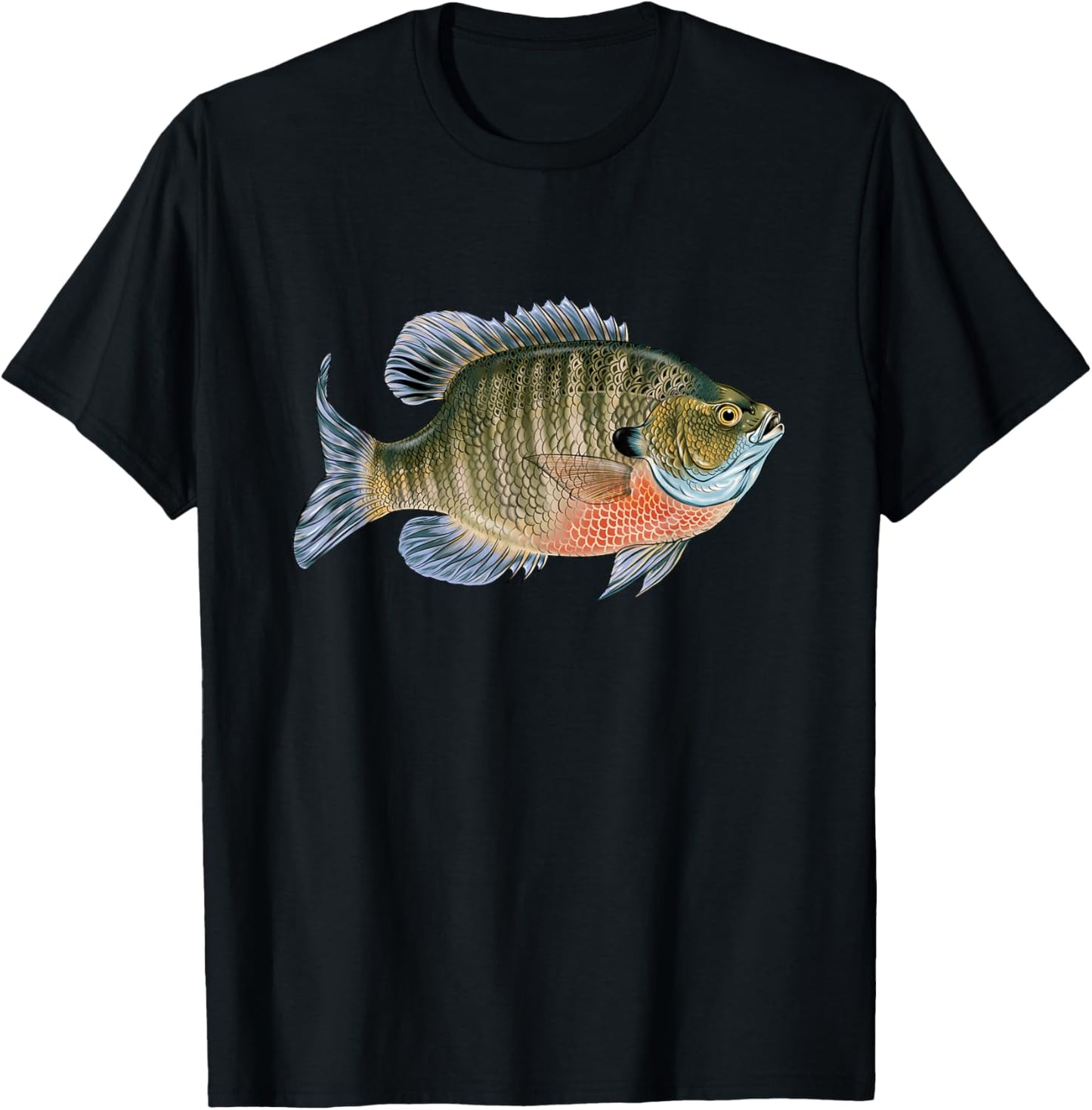 Love To Go Fishing Gift Catch Freshwater Fish Bluegill T-Shirt - T-Shirt | Black