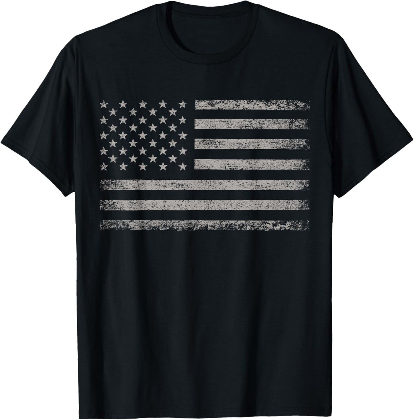 Patriotic USA Flag 4th of July Women Kids Boys Girls T-Shirt - T-Shirt | Black