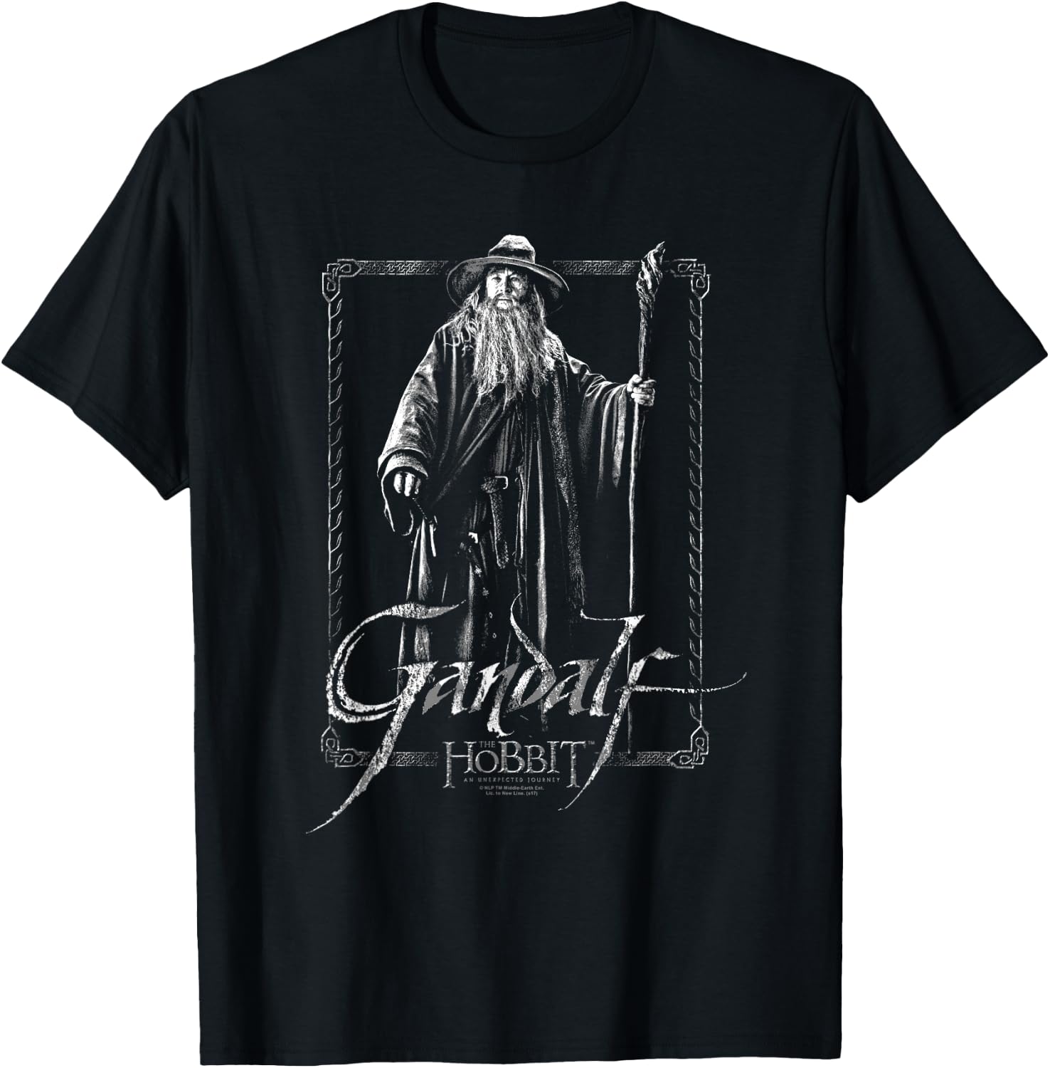 Hobbit Gandalf Stare T-Shirt - T-Shirt | Black