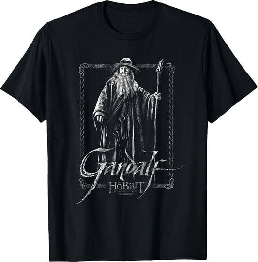 Hobbit Gandalf Stare T-Shirt - T-Shirt | Black