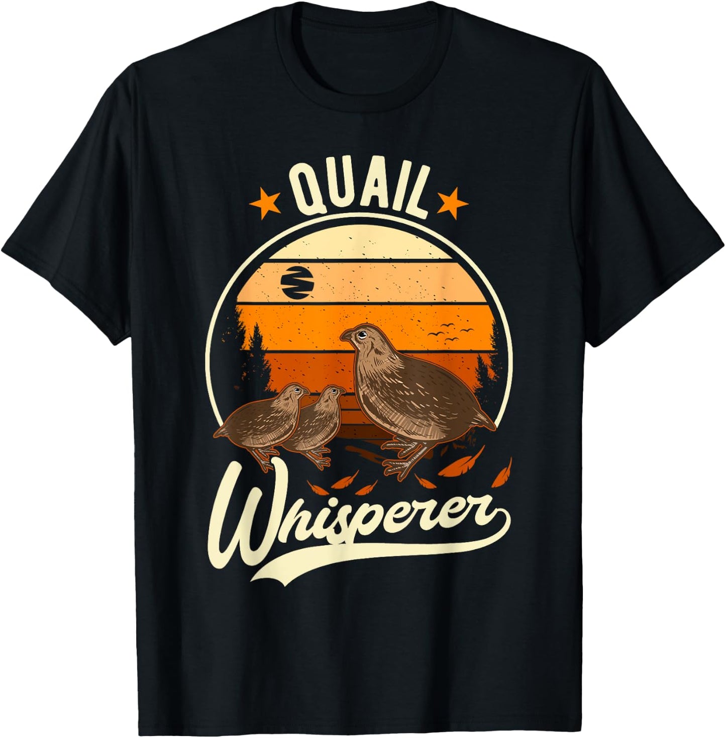 Quail Whisperer Quail Quail Farmers Quail T-Shirt - T-Shirt | Black