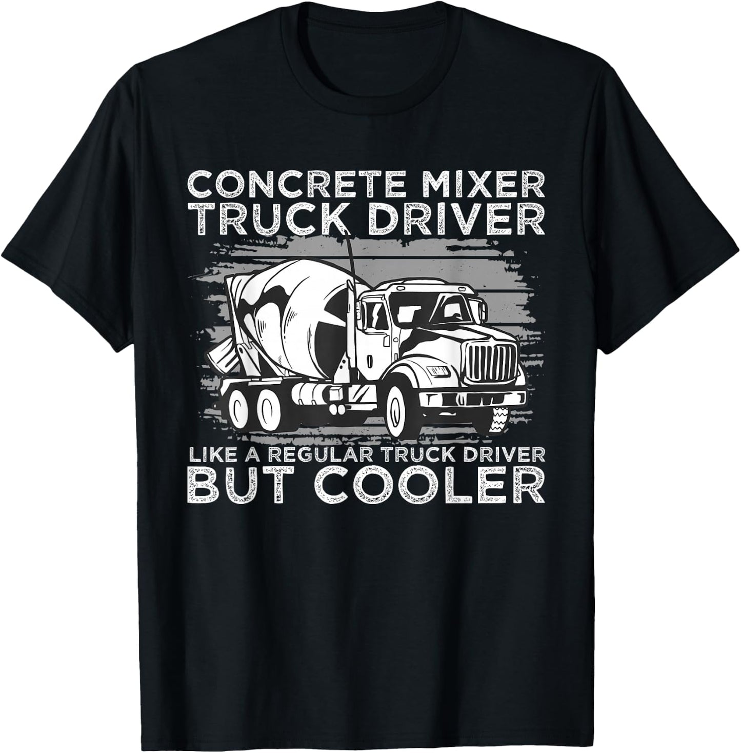 Concrete Mixer Driver Concrete Brummi T-Shirt - T-Shirt | Black