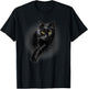 Cute Black Cat Yellow Eyes Cats Gifts T-Shirt - T-Shirt | Black