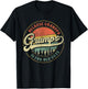 Gramps Because Grandpa is for Old Guys Funny Gramps Gift T-Shirt - T-Shirt | Black