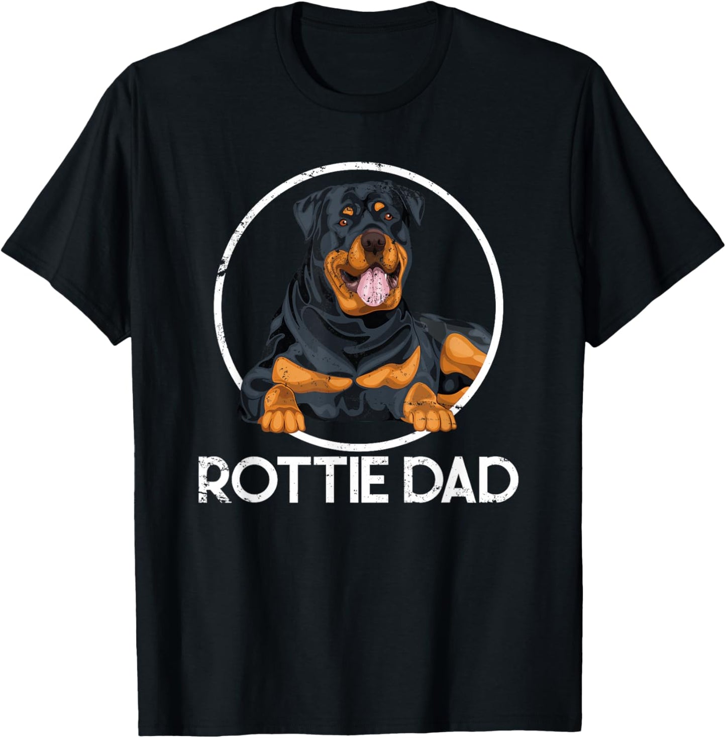 Rottie Dad Rottweiler T-Shirt - T-Shirt | Black
