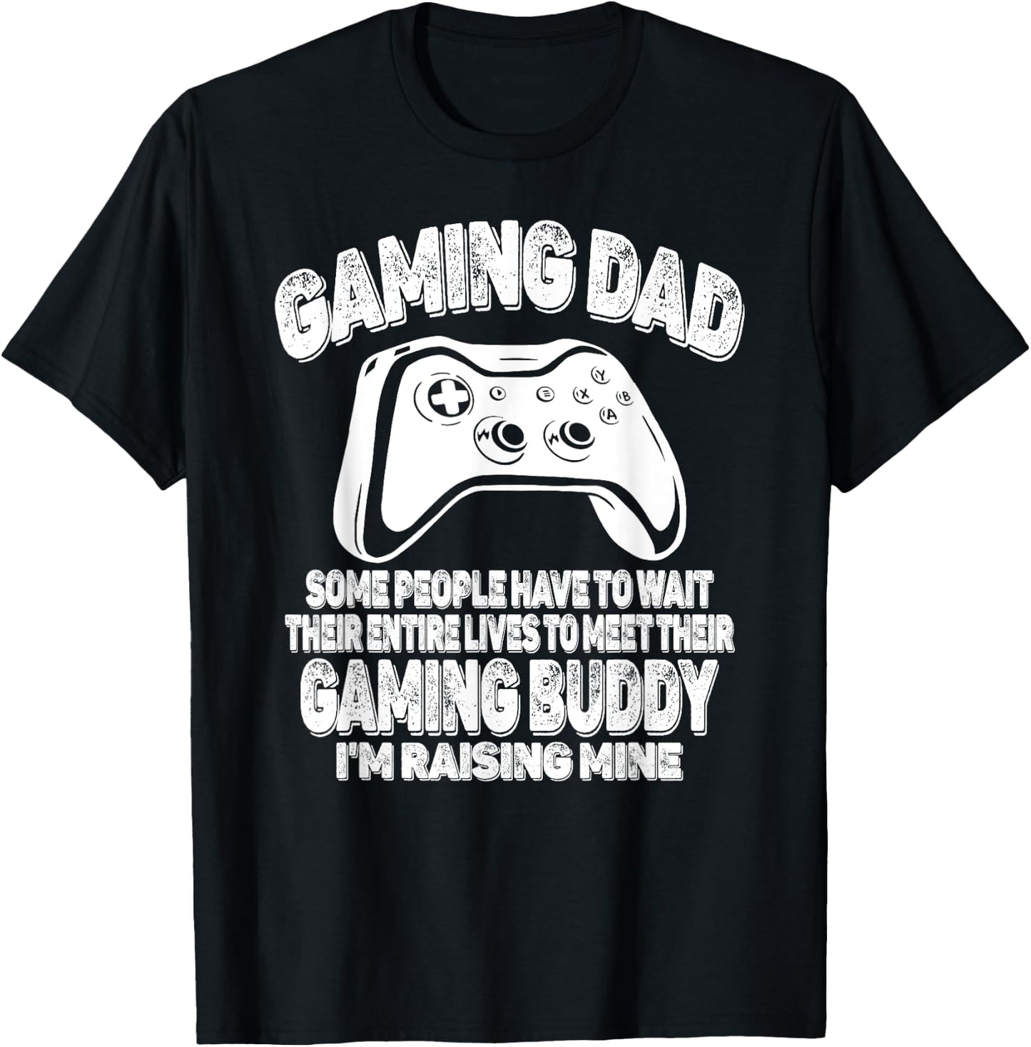 Gamer Father's Day Funny Video Games Gaming Dad From Son T-Shirt - T-Shirt | Black
