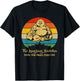 Laughing Smiling Vintage Retro Design Buddha T-Shirt - T-Shirt | Black