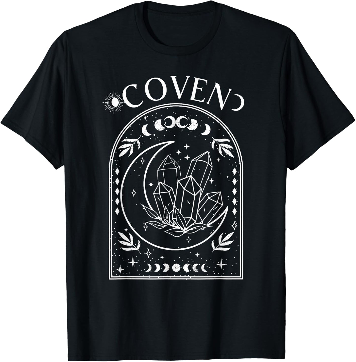 Witchy Bride Coven Tarot Celestial Gothic Bachelorette Party T-Shirt - T-Shirt | Black